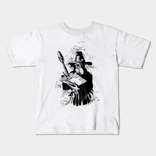 Wizard Black & White Kids T-Shirt